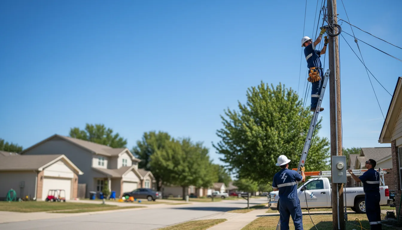 Residential electrician providing installation services in Campbell, MN